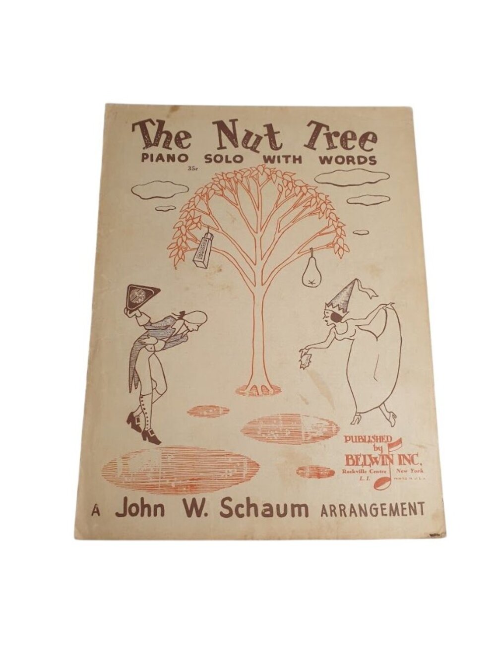 John W Schaum The Nut Tree Sheet Music Piano Solo Words Copyright 1951 Belwin